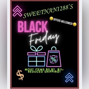 🖤BLACK FRIDAY PRICING!🖤 All weekend long, new items coming 🤑